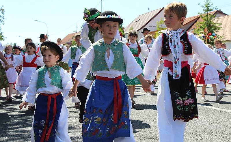 Mezinárodní folklorní festival Strážnice 2017, průvod městem.