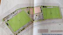 Vizualizace budoucí podoby sportovního areálu v Dolních Bojanovicích. Foto se svolením OÚ DB