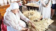 Dožínky ve skanzenu jsou ve Strážnici již tradiční folklorní akcí.