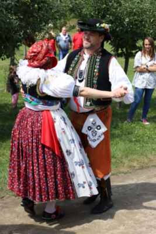 Dožínky ve skanzenu jsou ve Strážnici již tradiční folklorní akcí.