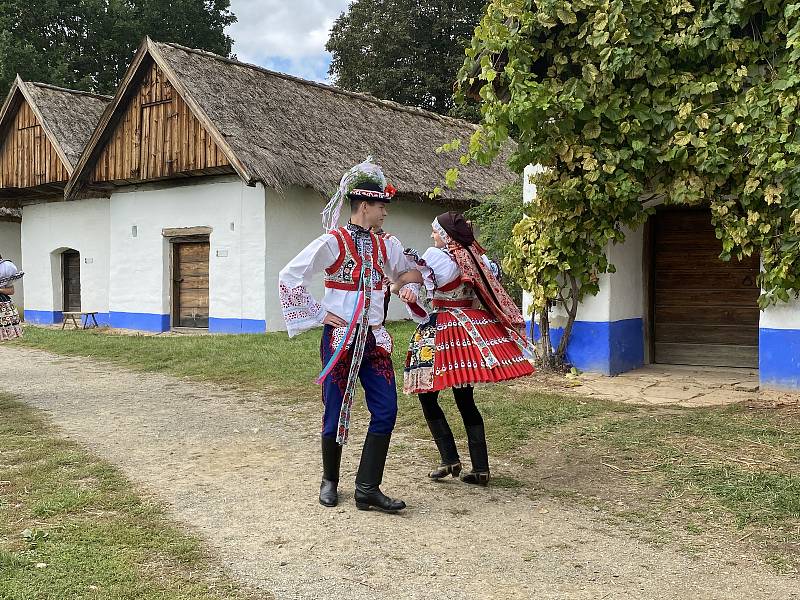 Slovácký soubor Lúčka ve Strážnici.