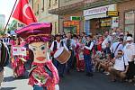 Mezinárodní folklorní festival Strážnice 2017, průvod městem.