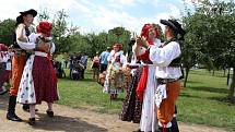 Dožínky ve skanzenu jsou ve Strážnici již tradiční folklorní akcí.