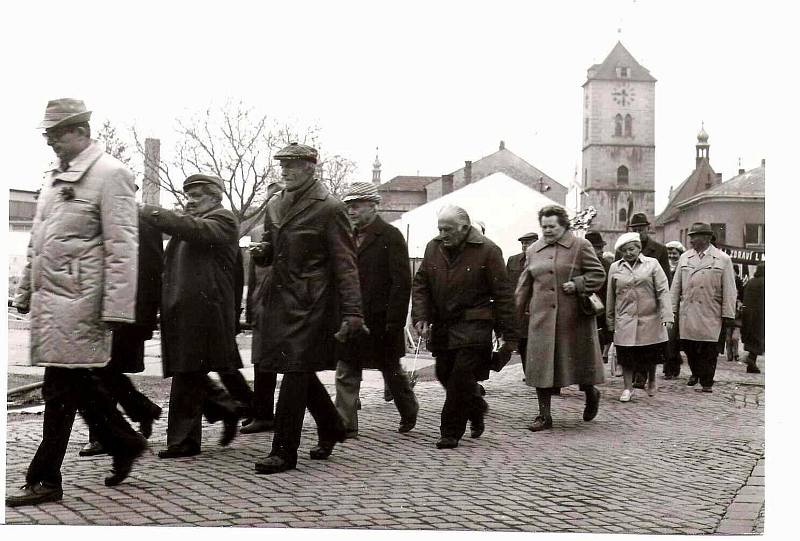 Prvomájové oslavy ve Strážnici.