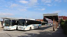 Autobusové nádraží ve Strážnici.