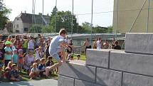 Otevření prvního parkourového hřiště v hodonínském okrese, na městském stadionu v Kyjově.