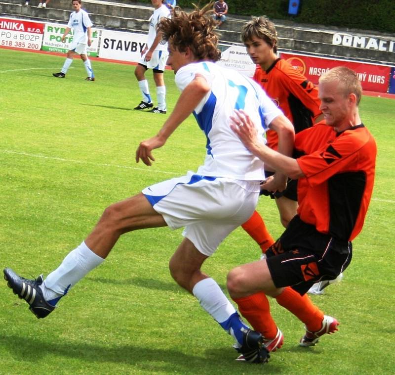 Krajský přebor: Kyjov (v oranžovém) vs. Ivančice