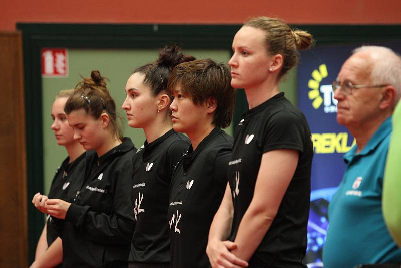 Stolní tenistky Hodonína v prvním finále play-off ženské extraligy porazily Moravský Krumlov.