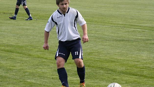 Fotbalisté Vacenovic se museli v nedělním zápase s Uhřicemi obejít bez zraněného záložníka Michala Bízy (na snímku).