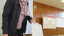 Komunální volby hodonínských volebních okrescích v místnostech Základní školy Očovská.