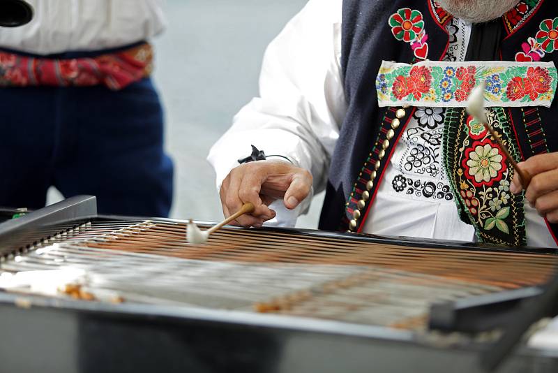 Kyjovské dožínky jsou tradiční folklorní akcí. Průvod v tradičních krojích prošel městem s několika zastávkami za doprovodu dechové hudby.