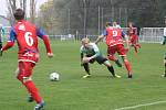 Fotbalisté Bzence vyhráli nad Třebíčem 3:1.