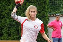 Sedmnáctiletá útočnice Natálie Polanská (na snímku) na mistrovství České republiky dorostenek patří k oporám národních házenkářek domácího Vracova.
