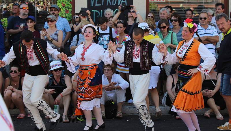 Mezinárodní folklorní festival Strážnice 2017, průvod městem.