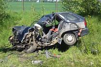 Pondělní tragická nehoda na silnici mezi Lužicemi a Břeclaví.