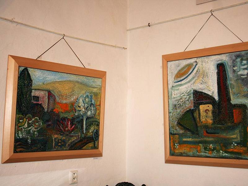 Výstava obrazů Tomáše Prusenovského.