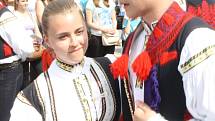 Sedmdesátý ročník mezinárodní folklorního festivalu ve Strážnici.