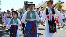 Mezinárodní folklorní festival Strážnice 2017, průvod městem.