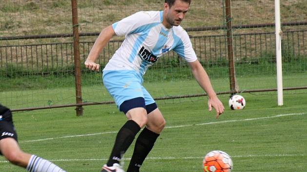 Fotbalisté FC Veselí nad Moravou neuspěli na hřišti Boskovic, kde prohráli 0:2. Ve víkendovém zápase se neprosadil ani Vlastimil Klimek (na snímku).