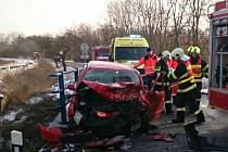 Vážná dopravní nehoda se stala v úterý dopoledne na silnici mezi Mutěnicemi a Hodonínem. 