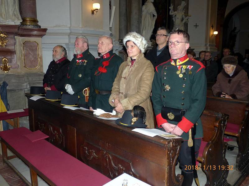 Mše za Karla Habsbursko-Lotrinského v kostele Nanebevzetí Panny Marie ve Strážnici v roce 2018.