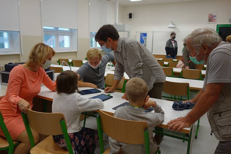 Nová učebna fyziky a chemie v Základní škole TGM Šardice. Foto: OÚ Šardice