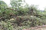 Bouřka polámala stromy na Baťově kanálu