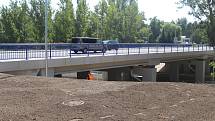 Otevření nového mostu přes silnici I/55 v Brněnské ulici v Hodoníně.