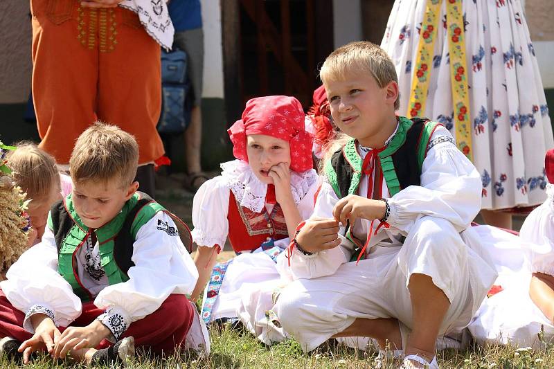 Dožínky ve skanzenu jsou ve Strážnici již tradiční folklorní akcí.