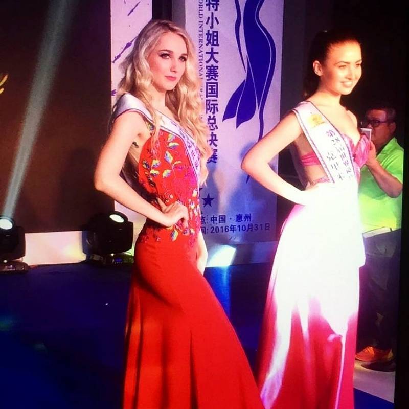 Modelka a herečka Jana Kopecká na Miss Model of the World v čínském Šen-čenu.