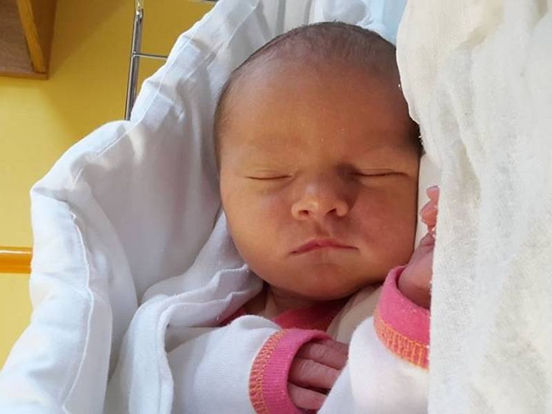 Adéla Rubanová, 5.4.2016, 51 cm, 3,3 kg, Ždánice.