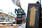 Na nádraží v Hodoníně přijely historické lokomotivy a Legiovlak.
