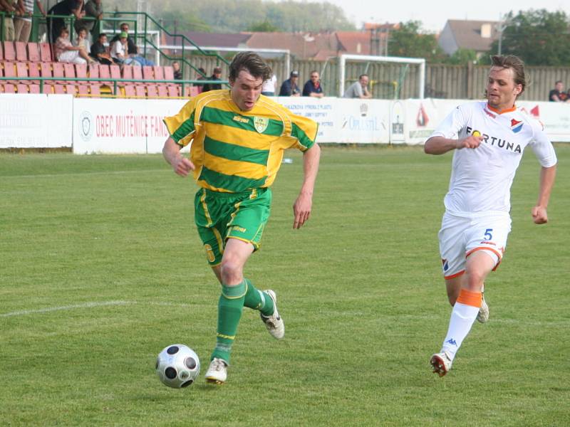 Střelecké trápení Mutěnic pokračuje. Vinaři nedokázali ani podruhé v řadě překonat soupeřova brankáře. S rezervou Baníku Ostrava branka nepadla.