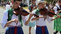 Mezinárodní folklorní festival Strážnice 2017, průvod městem.