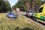 Nehoda dvou osobní aut mezi Vacenovicemi a Vracovem.