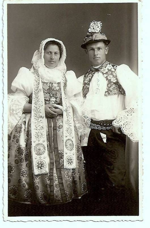 Svatba Florinových z roku 1935.