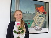 Varšavská rodačka Sylwia Svorová Pawełkowicz vystavuje obrazy vína v Dubňanech.