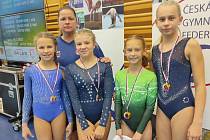 Hodonínské sportovní gymnastky úspěšně reprezentovaly na mistrovství republiky v Čeladné.