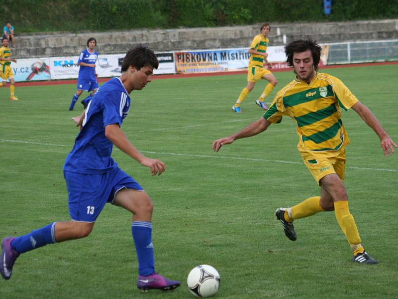 Fotbalisté Kyjova (v modrém) - ilustrační foto.