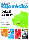 Titulní strana týdeníku Slovácko ze 24. dubna 2018.