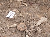 Při stavbě okružních křižovatek v centru Veselí nad Moravou mají práci i archeologové. Nalezené lidské kostry datovali do středověku i do mladších období.