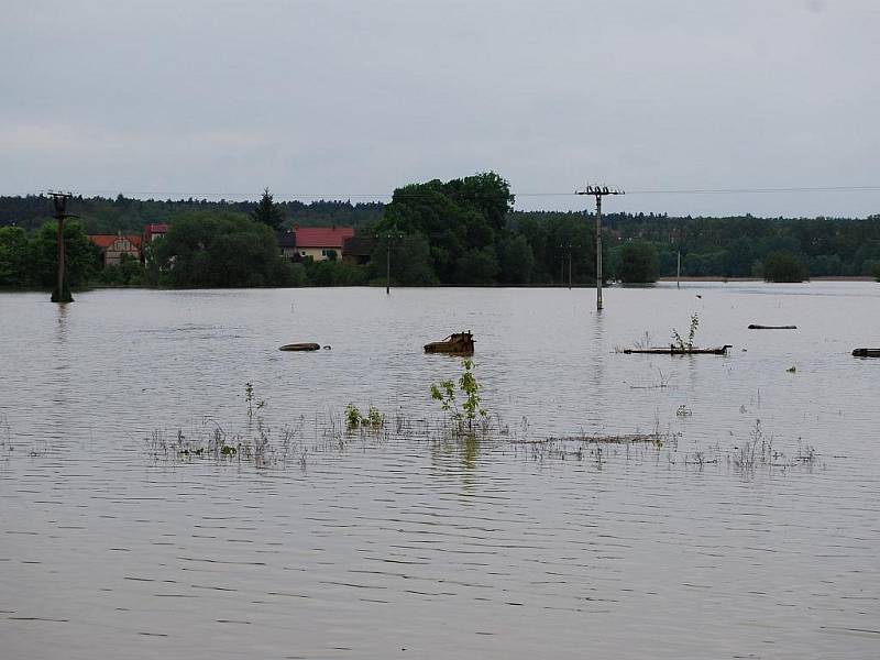 Rozvodněná Morava u Rohatce