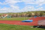 Atletický stadion v Čejkovicích.