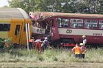 U Vnorov vykolejil 13. září 2016 vlak po srážce s traktorem. Neštěstí se stalo na přejezdu blízko ulice Průhony.