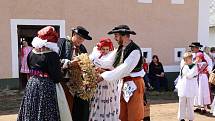 Dožínky ve skanzenu jsou ve Strážnici již tradiční folklorní akcí.