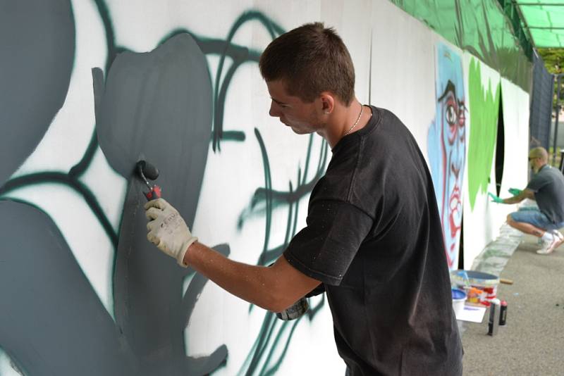 První Graffiti jam se konal v sobotu 21. července v Hodoníně.