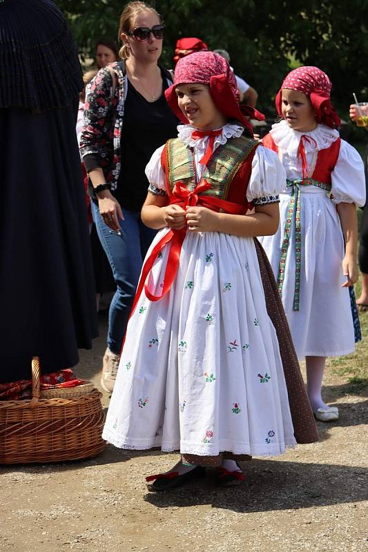 Dožínky ve skanzenu jsou ve Strážnici již tradiční folklorní akcí.