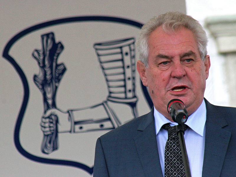 Prezident České republiky Miloš Zeman navštívil Kyjov.