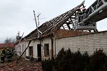 V Terezíně na Hodonínsku došlo ve středu ráno k výbuchu v rodinném domě.