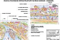 Okolí Staré Moravy se možná v příštích letech změní. Projekt turistického multifunkcního domu a lávky přes řeku s kotvící lodí plánuje František Ondruš. 